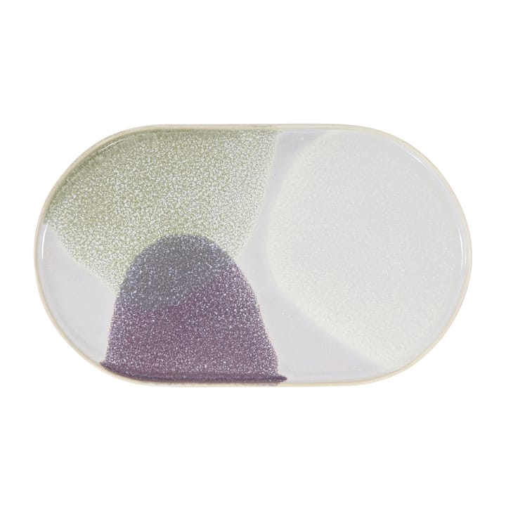 Plato de cena ovalado Gallery ceramics, verde / morado HKliving
