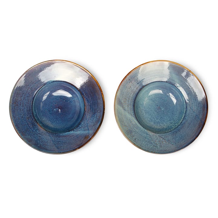 Plato de pasta Home Chef Ø28,5 cm, Rustic blue HKliving