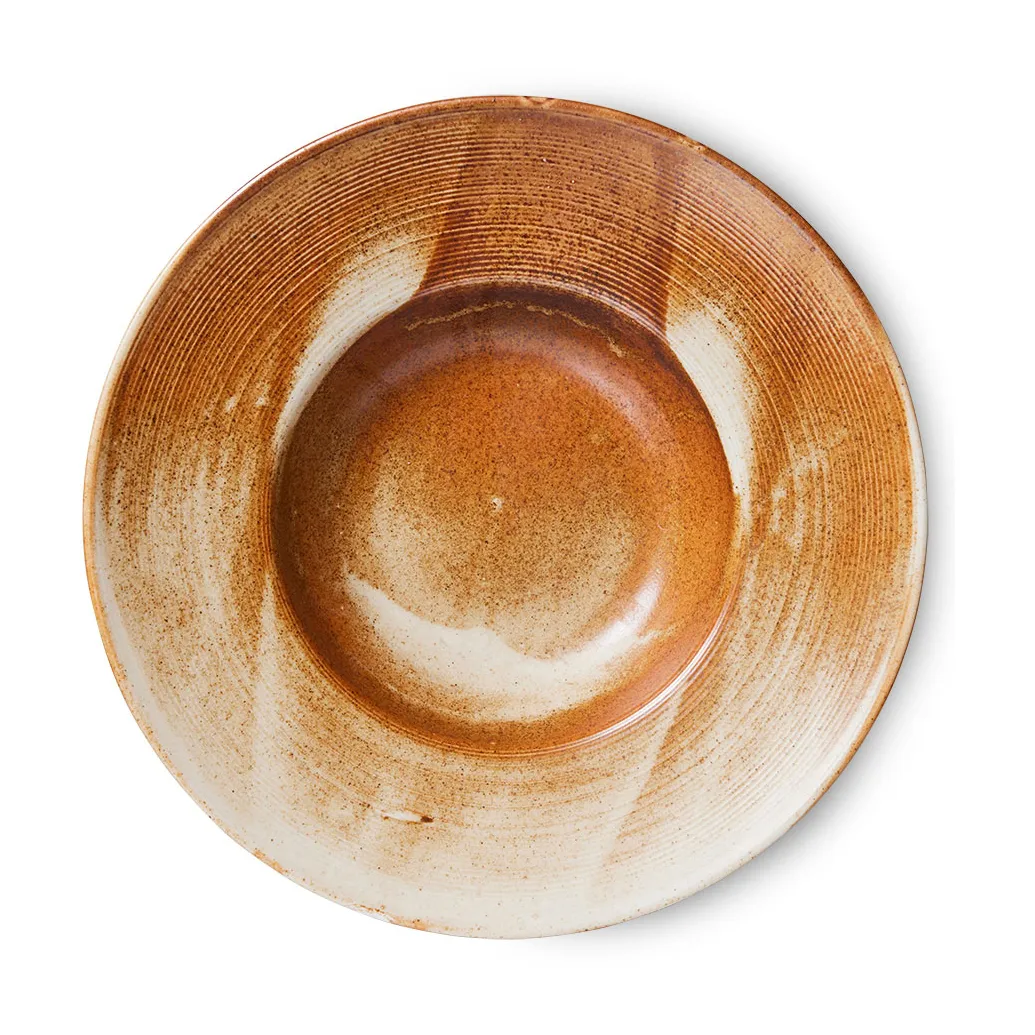 Plato de pasta Home Chef Ø28,5 cm, Rustic cream-brown HKliving