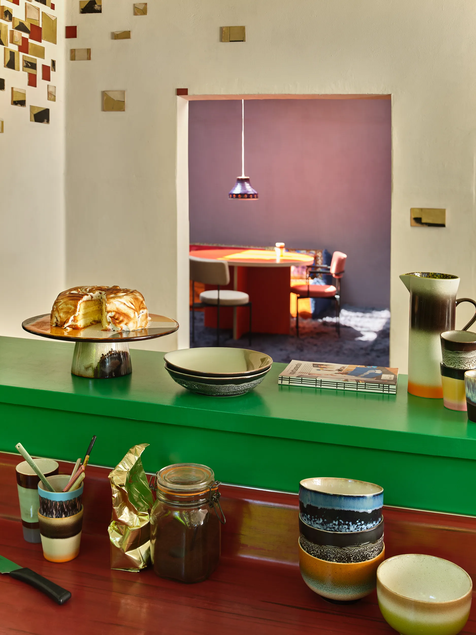 Plato de tarta 70's plateau, Retro wave HKliving