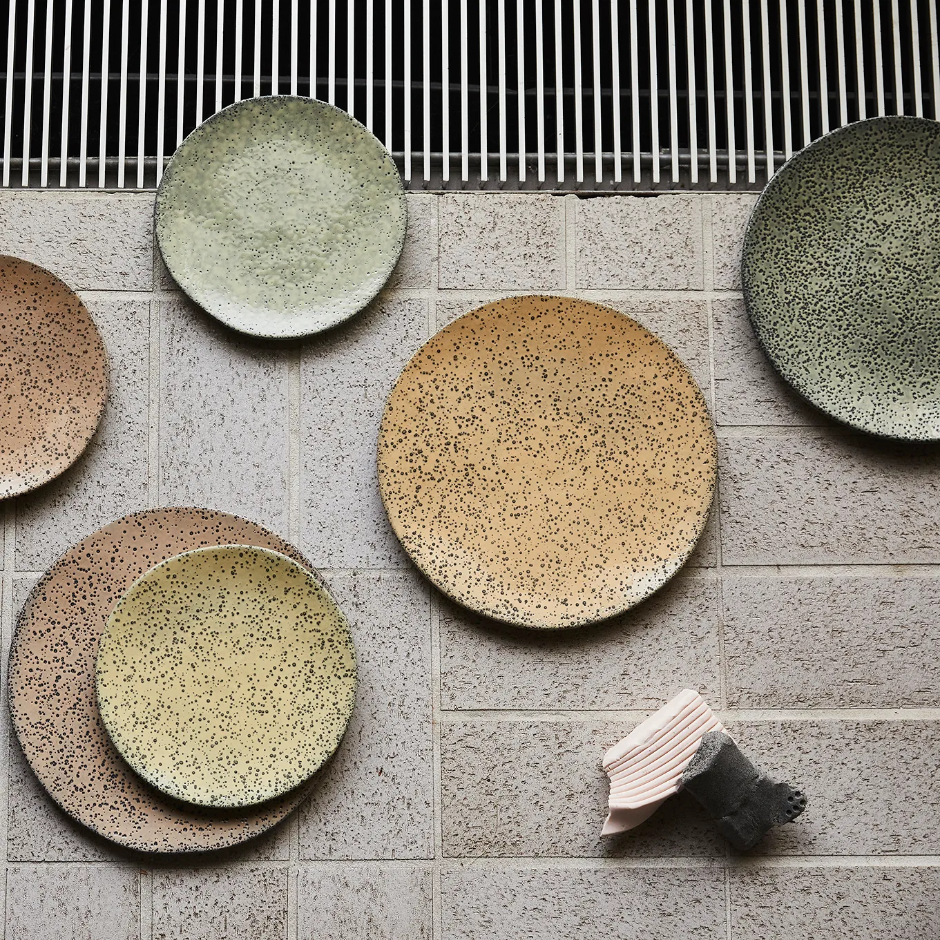 Plato Gradient 29 cm 2 piezas, verde HKliving