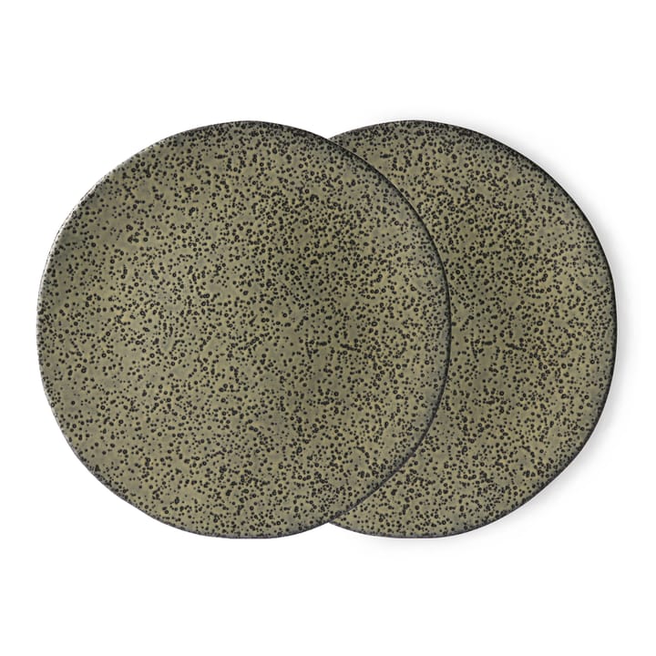Plato Gradient 29 cm 2 piezas - verde - HKliving