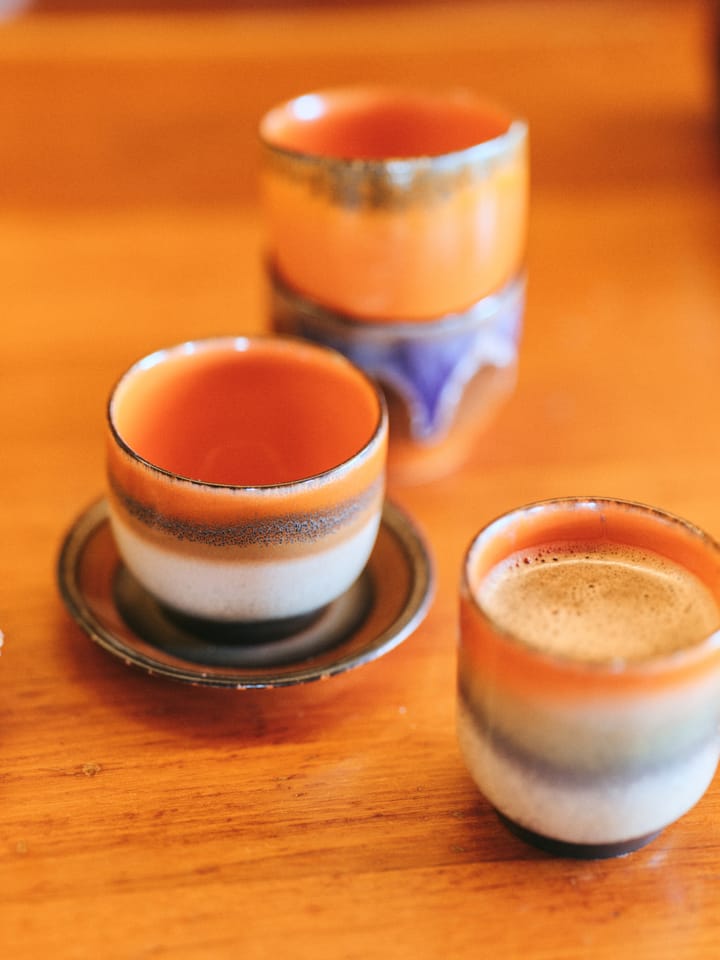 Plato para taza 70's, Ø11,5 cm, Tostado oscuro HKliving