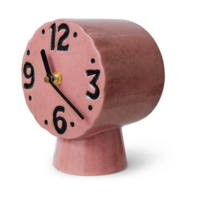 Reloj de cerámica retro 16,2 cm, Pink HKliving