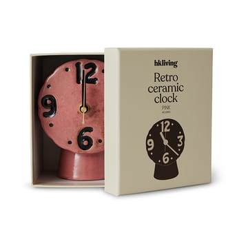 Reloj de cerámica retro 16,2 cm - Pink - HKliving