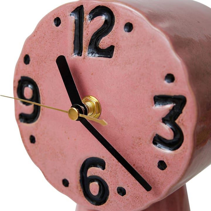 Reloj de cerámica retro 16,2 cm, Pink HKliving