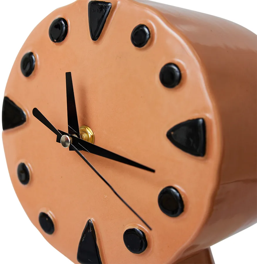 Reloj de cerámica retro 20,8 cm, Peach HKliving