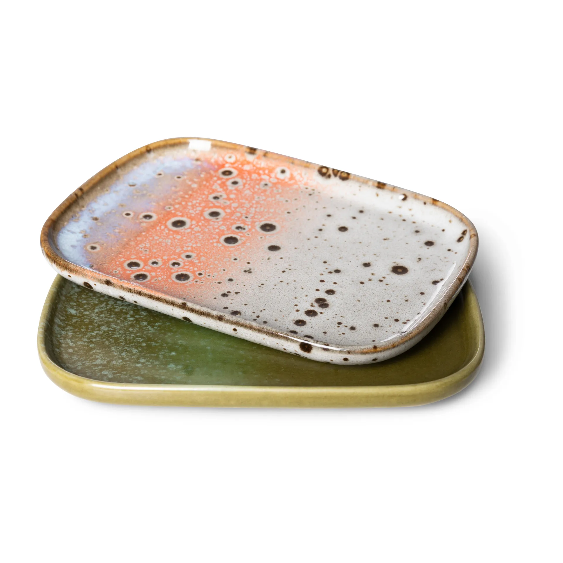 Set de 2 bandejas pequeñas 70's, Asteroids / Grass HKliving