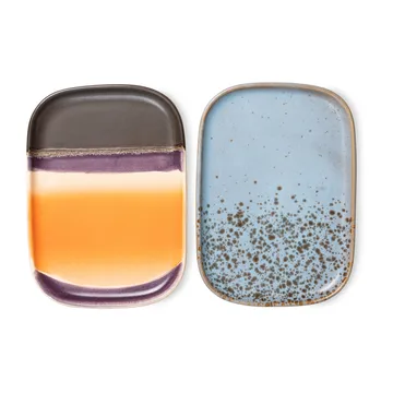 Set de 2 bandejas pequeñas 70's - Berry / Jupiter - HKliving