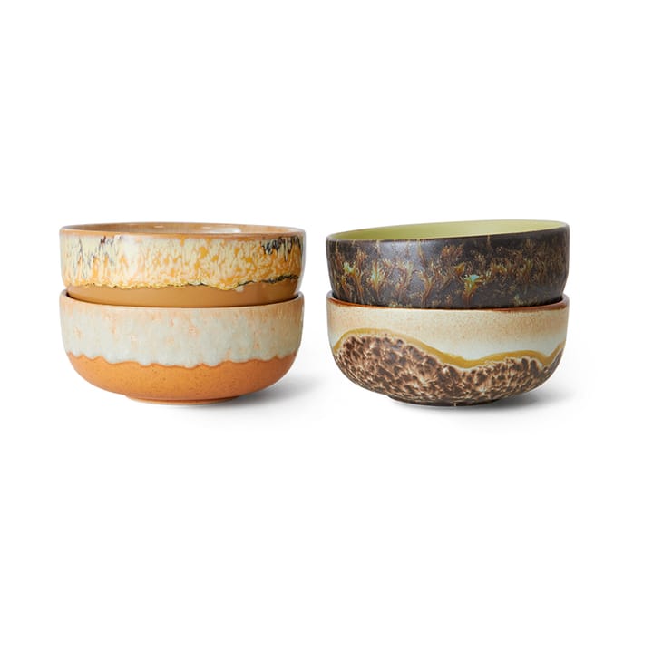 Set de 4 boles para tapas 70's - Drift - HKliving