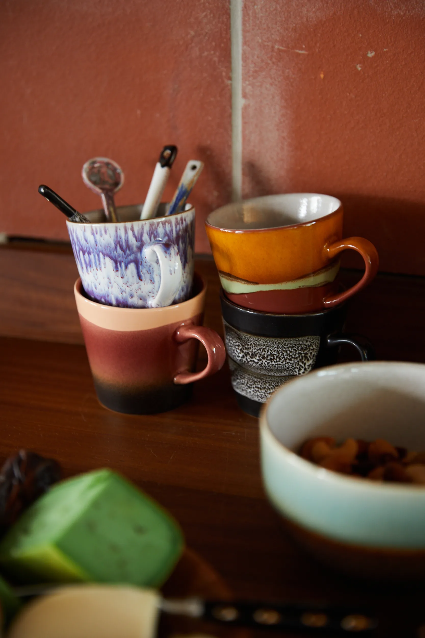 Set de 4 tazas de café americano 70's, Friction HKliving