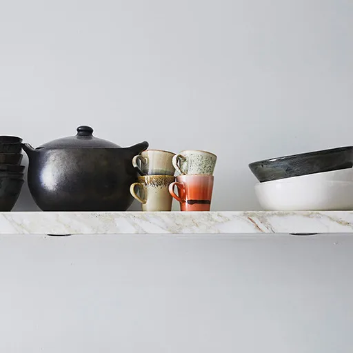 Set de 4 tazas de café americano 70's, Multi HKliving