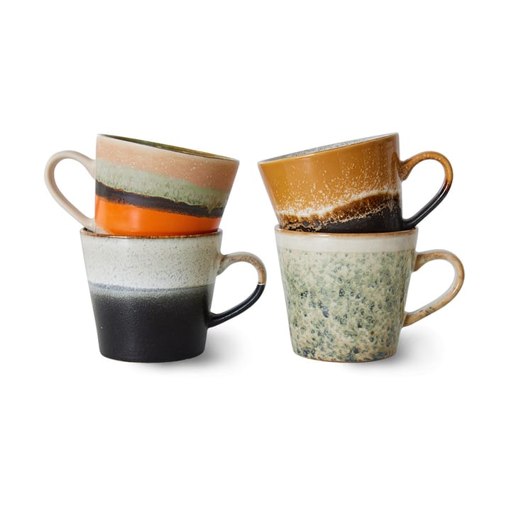 Set de 4 tazas de capuchino 70's - Verve - HKliving