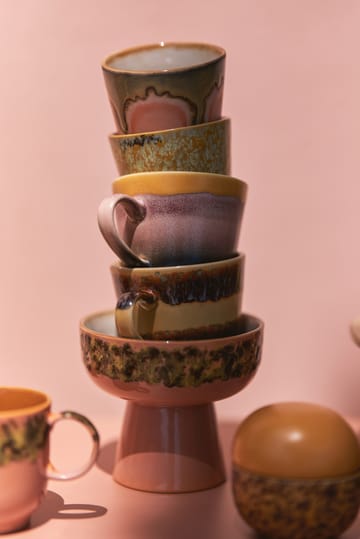 Set de 4 tazas de capuchino 70's - Vista - HKliving