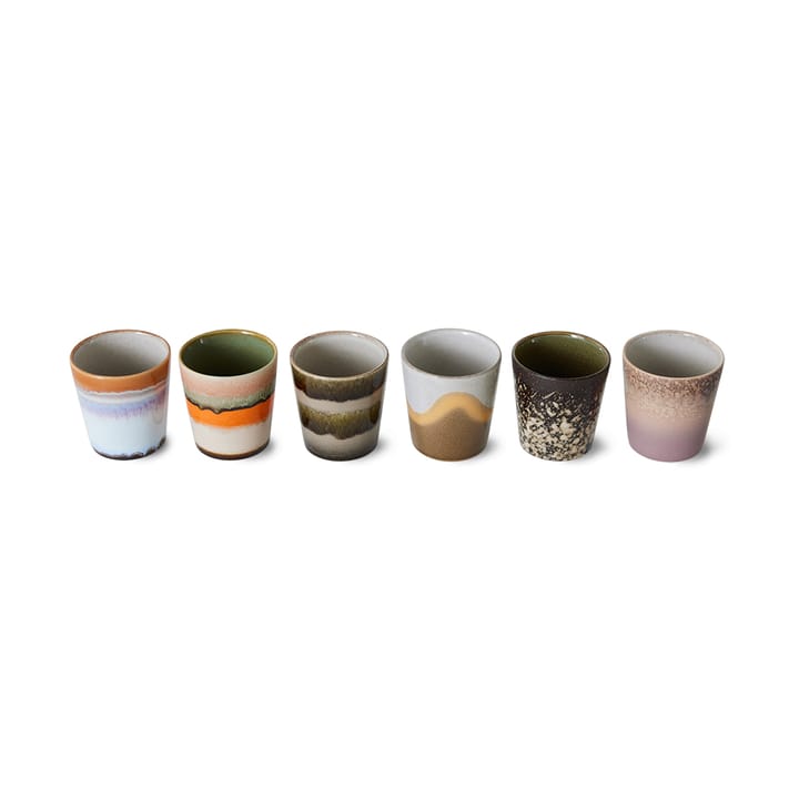 Set de 6 tazas 70's - Elements - HKliving