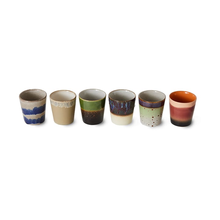 Set de 6 tazas 70's - Grounding - HKliving