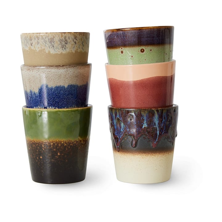 Set de 6 tazas 70's, Grounding HKliving