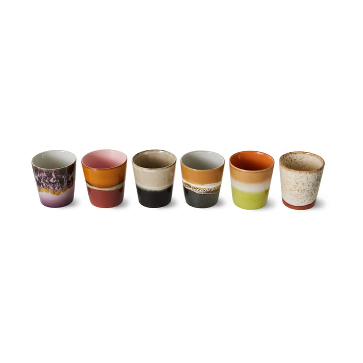 Set de 6 tazas 70's - Soil - HKliving