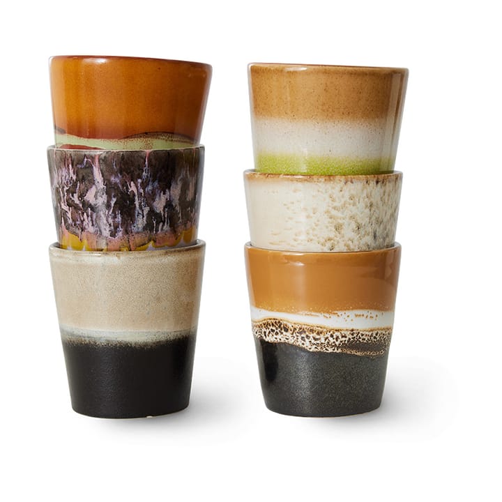 Set de 6 tazas 70's, Soil HKliving