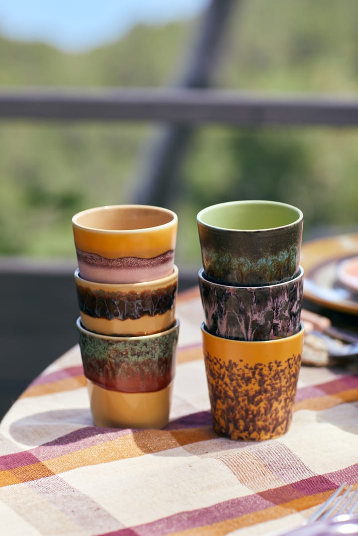 Set de 6 tazas 70's, Valley HKliving