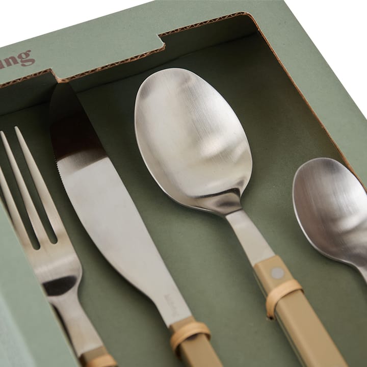 Set de cubiertos 70's 16 piezas, Olive HKliving