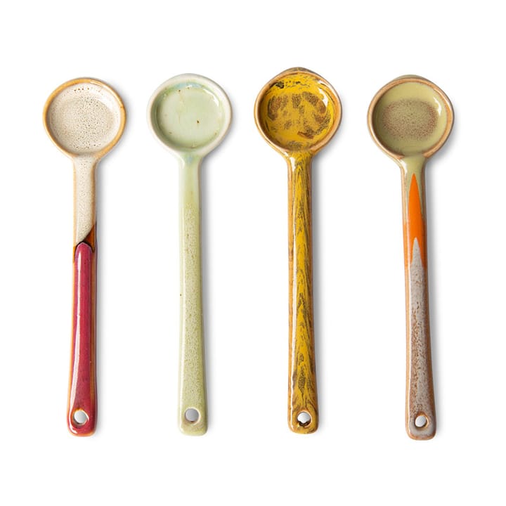 Set de cucharas de cerámica M, 70's 4-pack, Escorpio HKliving
