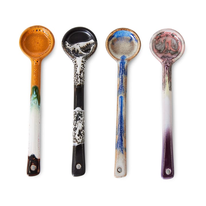 Set de cucharas de cerámica M, 70's 4-pack - Force - HKliving