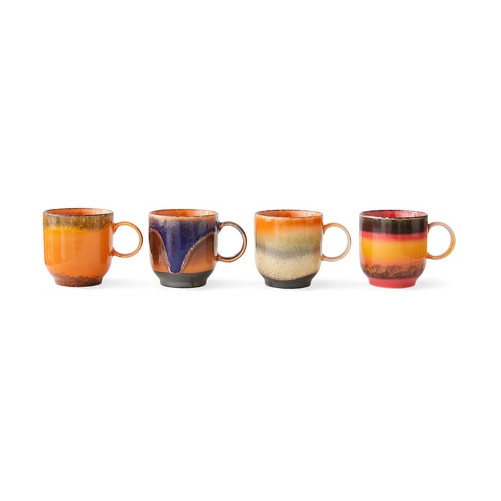 Set de tazas 70's, 25 cl 4-pack, Brasil HKliving