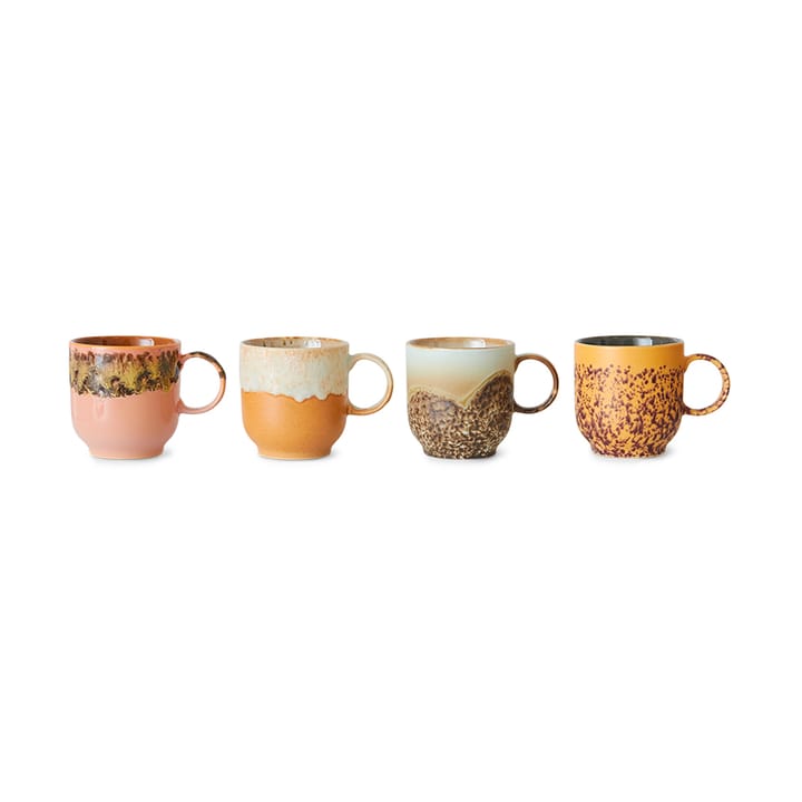 Set de tazas 70's, 25 cl 4-pack, Cape HKliving