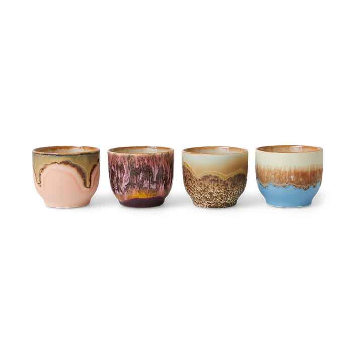 Set de tazas 70's, 25 cl 4-pack, Lagoon HKliving