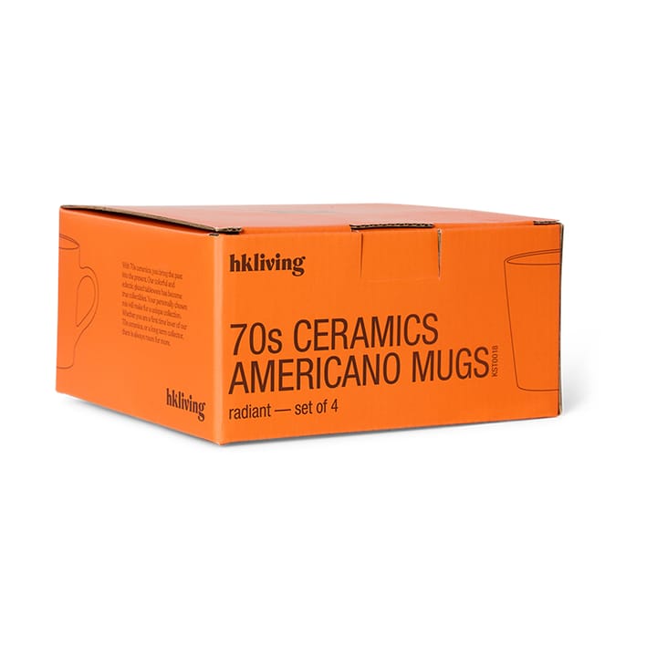 Set de tazas de cerámica Americano, 70's 4-pack 26 cl, Radiant HKliving