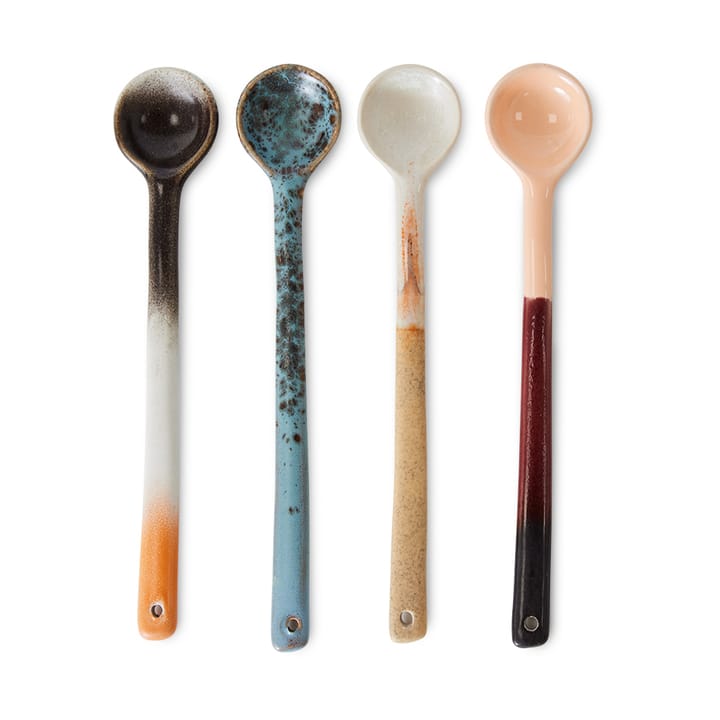 Setcucharas de cerámica L, 70's 4-pack - Breeze - HKliving