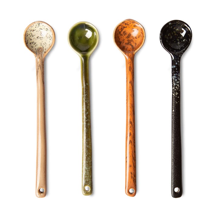 Setcucharas de cerámica L, 70's 4-pack, Eris HKliving