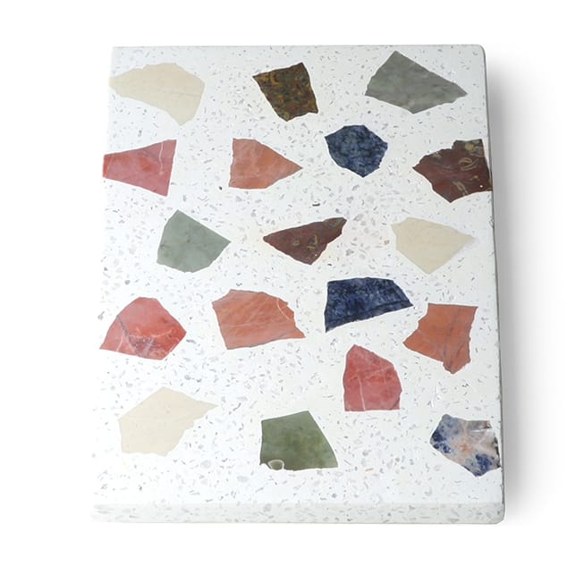 Tabla de cortar HKliving terrazo 30x25 cm, blanco HKliving