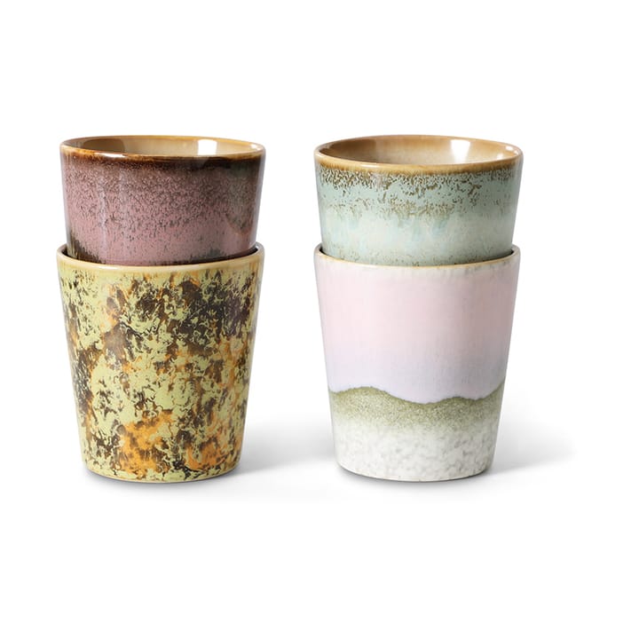 Taza 70's 4-pack - Serendipity - HKliving
