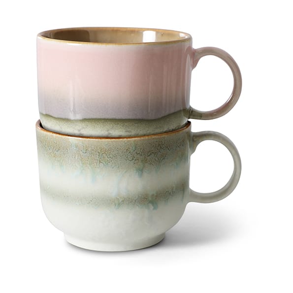Taza de té 70's 42,5 cl 2 piezas - Nova - HKliving