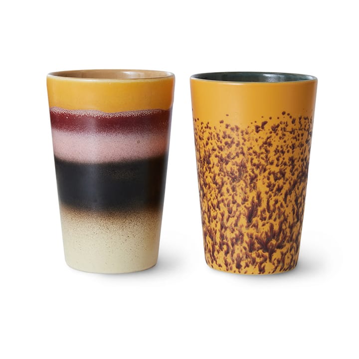 Taza de té 70's 46 cl 2 piezas - Beach - HKliving