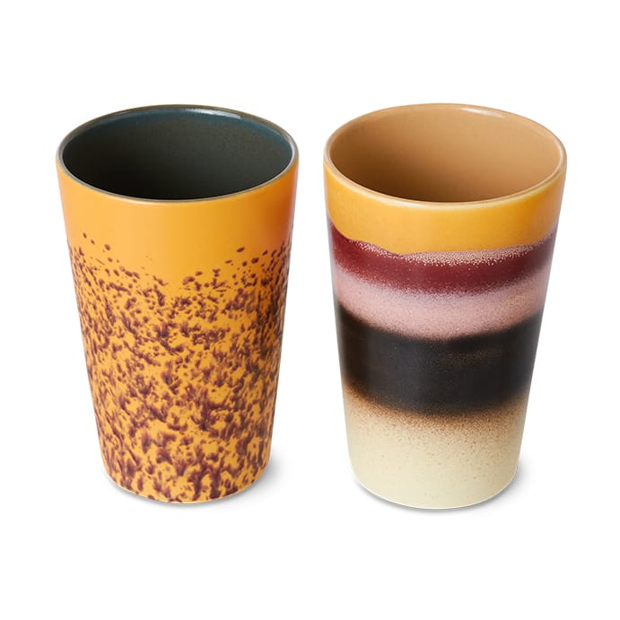Taza de té 70's 46 cl 2 piezas, Beach HKliving