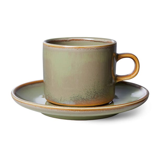 Taza y platillo Home Chef 22 cl - Moss green - HKliving