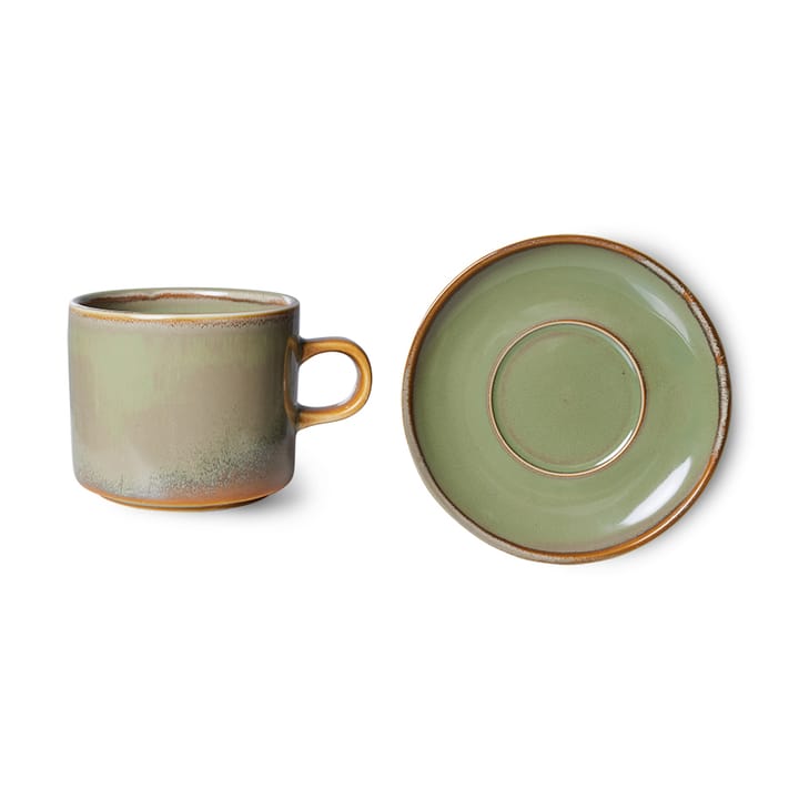 Taza y platillo Home Chef 22 cl, Moss green HKliving