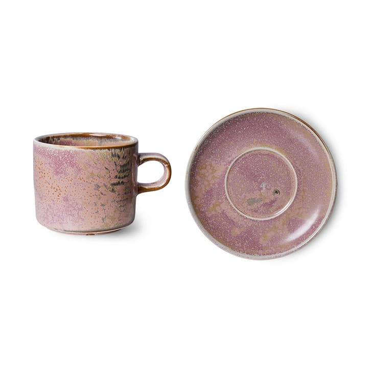 Taza y platillo Home Chef 22 cl - Rustic pink - HKliving