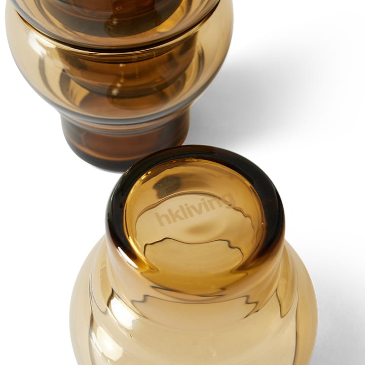 Vaso Bulb 70's, 27 cl 4-pack, Ámbar HKliving