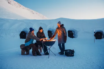 Brasero BOWL 57 - Negro-plata, base de trípode - Höfats