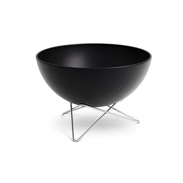 Brasero BOWL 70 - Negro-plata, base de estrella - Höfats