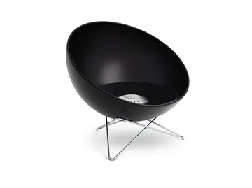 Brasero BOWL 70 - Negro-plata, base de estrella - Höfats