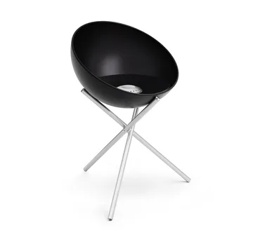 Brasero BOWL 70 - Negro-plata, base de trípode - Höfats