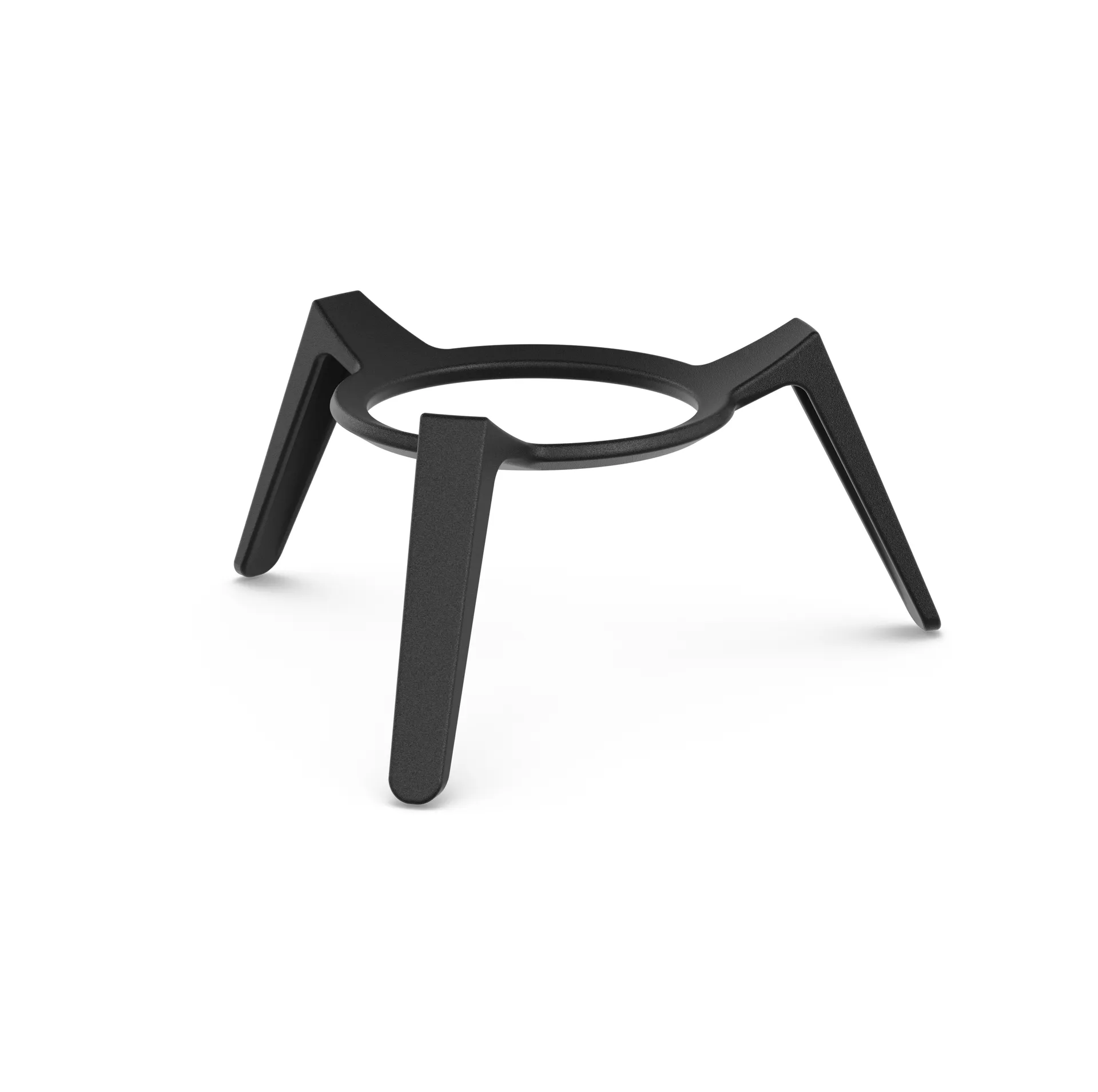 Brasero MOON 45, Negro‑plata, base baja Höfats