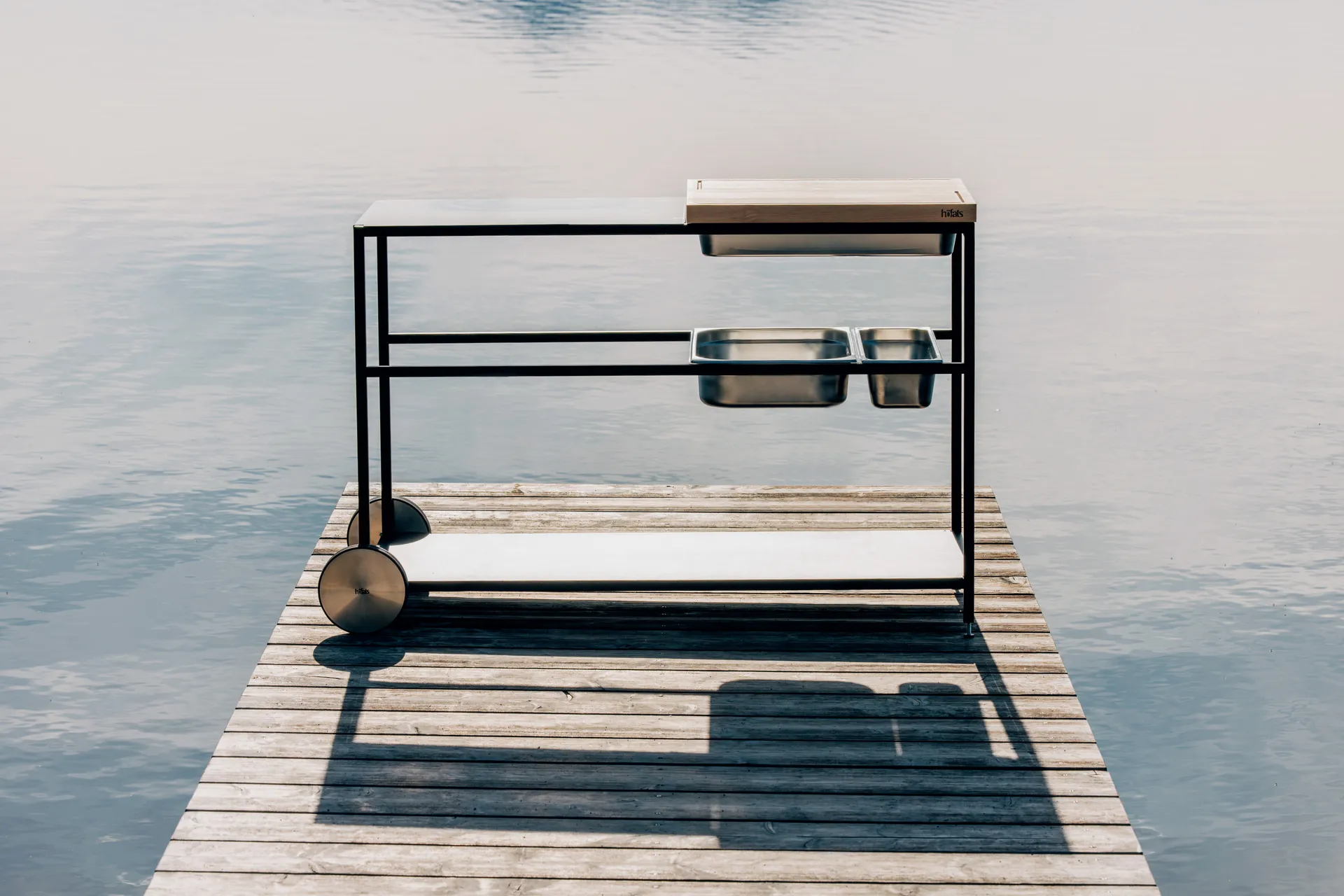 FIRE KITCHEN cocina al aire libre, Negro Höfats