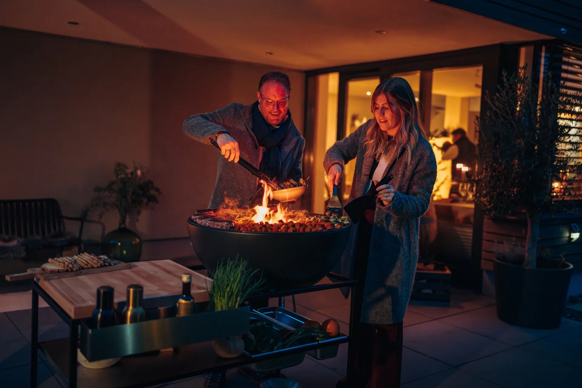 FIRE KITCHEN cocina al aire libre, Negro Höfats