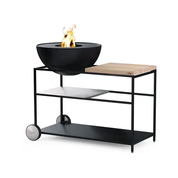 FIRE KITCHEN ruedas para cocina de exterior - Negro, 2-pack - Höfats